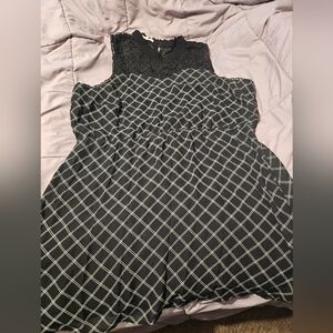 Maurices Black and White Geometric Mini Dress